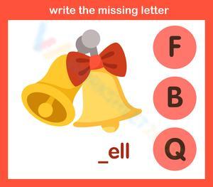 Write the missing letter 8