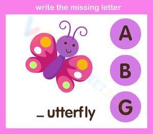 Write the missing letter 11