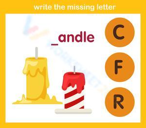 Write the missing letter 12