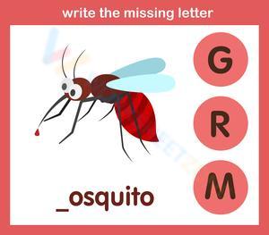 Write the missing letter 25