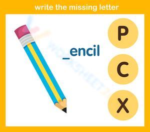 Write the missing letter 26