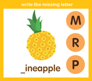 Beginning Sounds Printable Worksheet | Kindergarten ELA