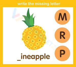 Write the missing letter 27