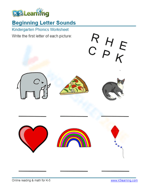 Beginning Letter Sounds 2