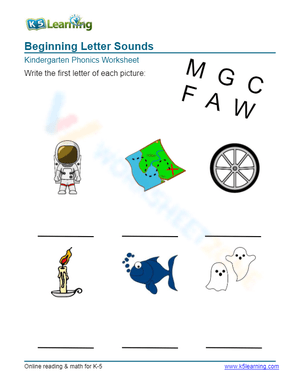 Beginning Letter Sounds 5