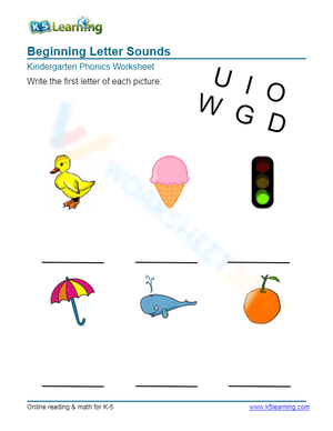 Beginning Letter Sounds 6
