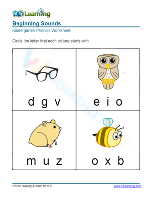 Beginning Sounds 2
