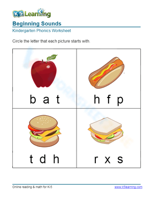 Beginning Sounds 4