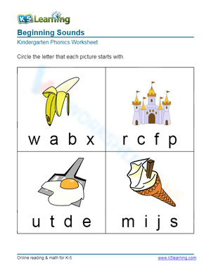 Beginning Sounds 5