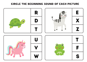 Beginning Sounds Worksheet | Essential Grade K Phonics
