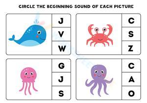 Beginning Sounds Worksheet | Grade K Essential