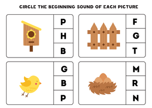 Beginning Sounds Worksheet | Essential Kindergarten ELA