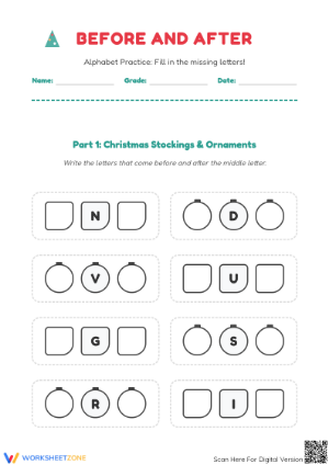 Alphabetical Order Worksheet | Preschool Essential