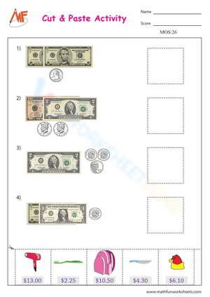 Cut and Paste Matching Money