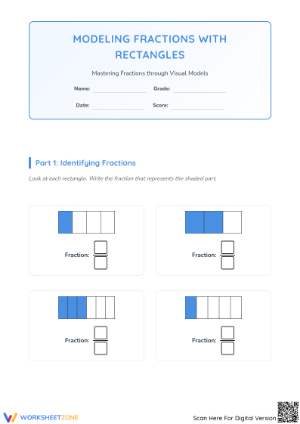 Grade 3 Fractions — Essential Printable No-Prep Worksheet