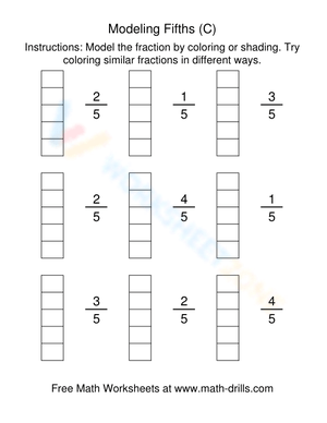 Modeling fractions with rectangles