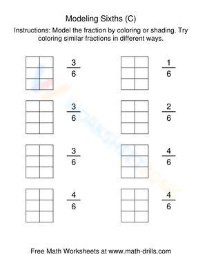Modeling fractions with rectangles