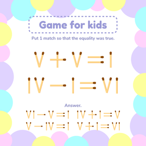 Roman Numerals Game Worksheet