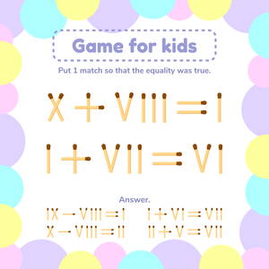 Fun Roman Numerals Game Worksheet