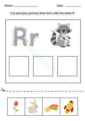 Beginning sounds with letter R