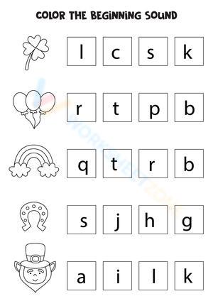 Color the beginning sound 2