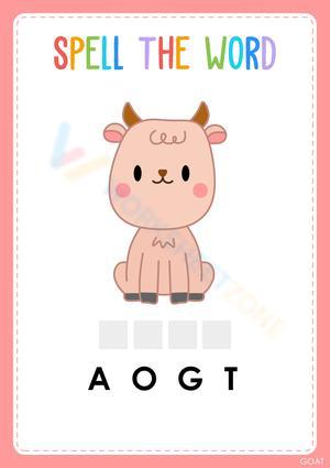 Animal words 21
