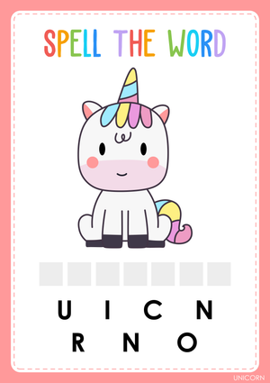 Printable Animal Spelling Worksheet | Kindergarten ELA