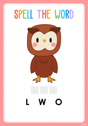 Animal Spelling Worksheet | Kindergarten Essential