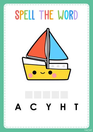 Printable Spelling Worksheet | Preschool ELA
