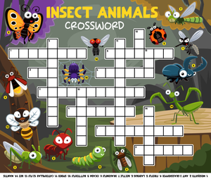 Grade K Insect Vocabulary — Printable No-Prep Worksheet