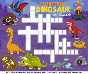 Prehistoric Dinosaur Crossword