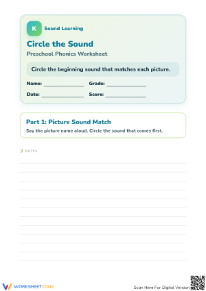 Essential Consonant Digraphs Worksheet | Preschool Phonics