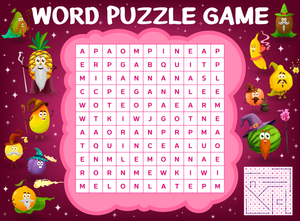 Fruit Word Search Worksheet | Grade 2 Essential
