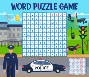 Printable Police Word Search | Grade 2 ELA
