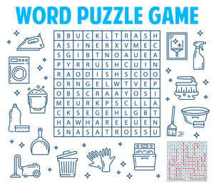Printable Household Word Search | Grade 2
