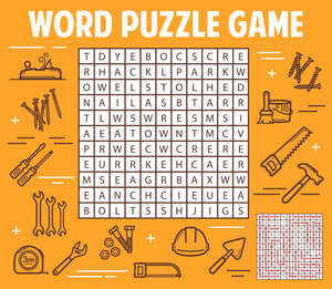 Printable Tools Word Search: Grade 3-4 Vocabulary
