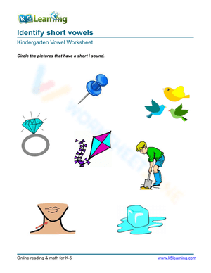Identify short vowels 3