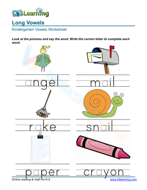 Write long vowel a 