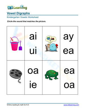 Vowel Digraphs 1