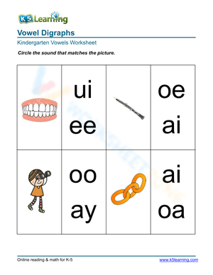 Vowel Digraphs 2
