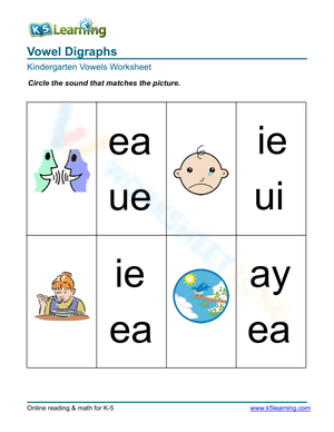 Vowel Digraphs 6
