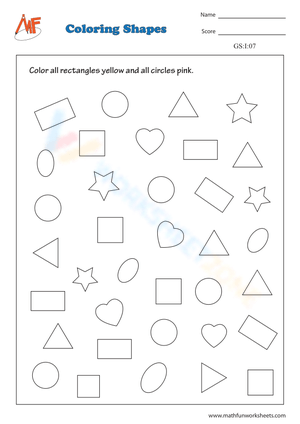 Enhance Creativity with Coloring Shapes Worksheet