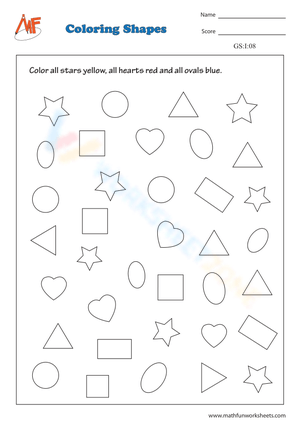 Worksheet: Creative Coloring Shapes Activity
