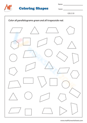 Creative Worksheet for Coloring Shapes and Learning