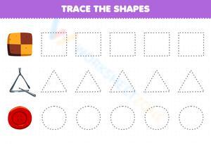 Practice Shape Recognition: Tracing Shapes