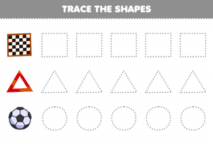 Develop Motor Skills by Tracing Shapes