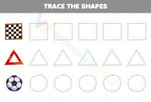 Develop Motor Skills by Tracing Shapes