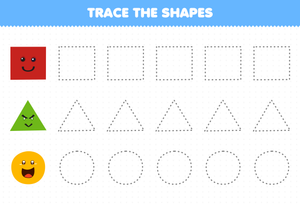 Tracing Shapes: Build Fine Motor Skills
