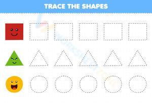 Tracing Shapes: Build Fine Motor Skills