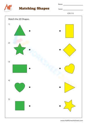Matching Shapes Worksheet
